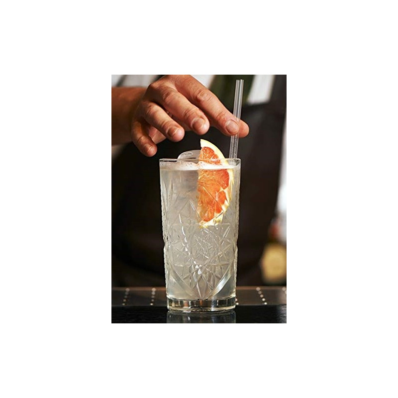 stile vintage 470 ml in vetro intagliato Hobstar Bicchieri da cocktail di tipo Highball servizio da 12 pezzi 
