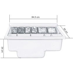 Workstation Bar da incasso Grigia