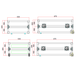 Bancone Bar Portatile Trolley PRO