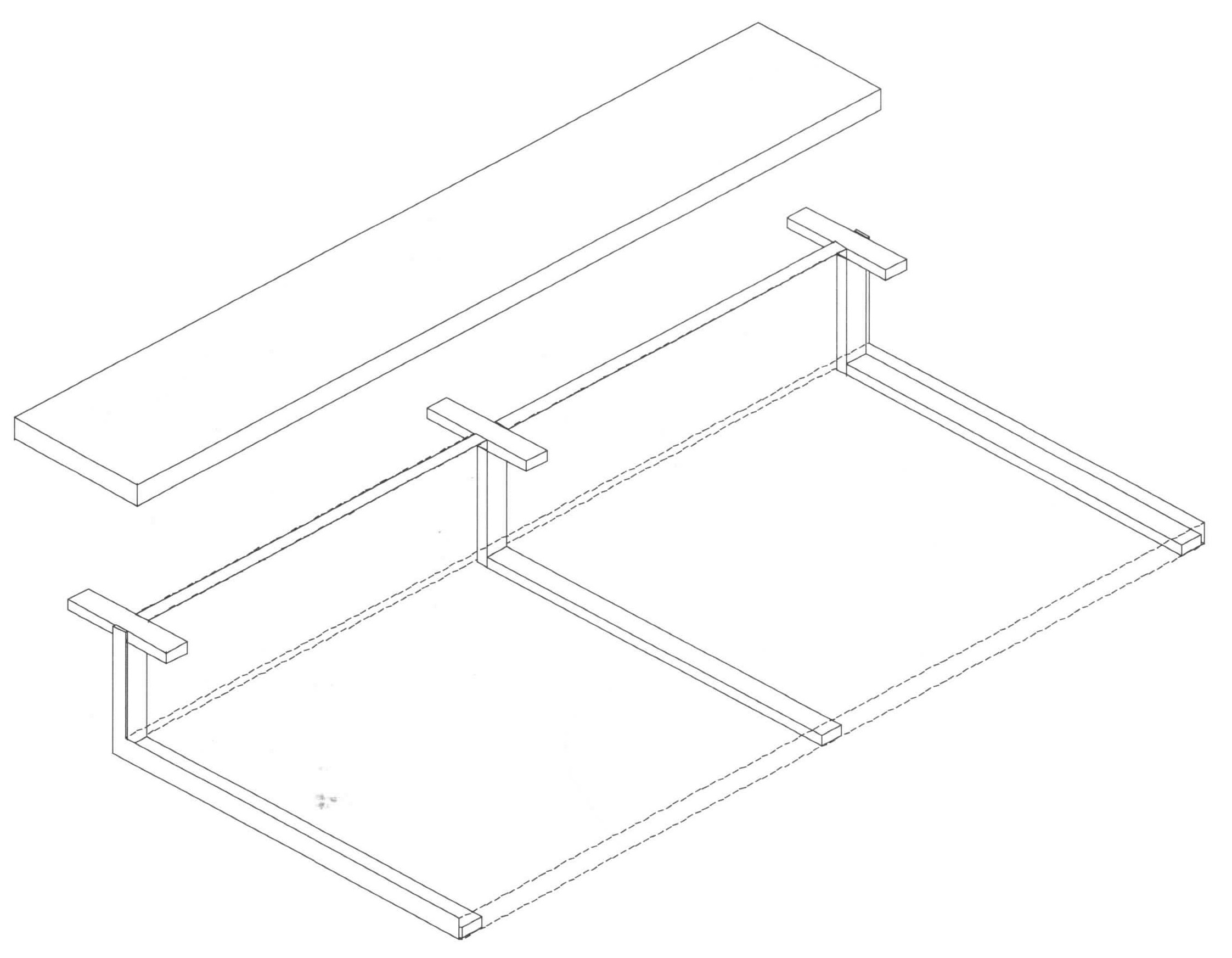 Supporto + Bancalina per piano 20cm
