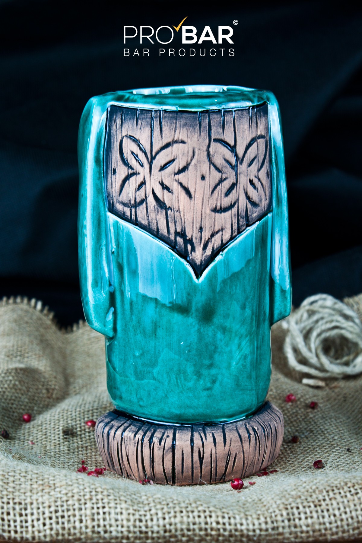 Tiki Mug Moai Turchese
