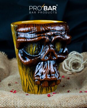 Tiki Mug Teschio di Legno