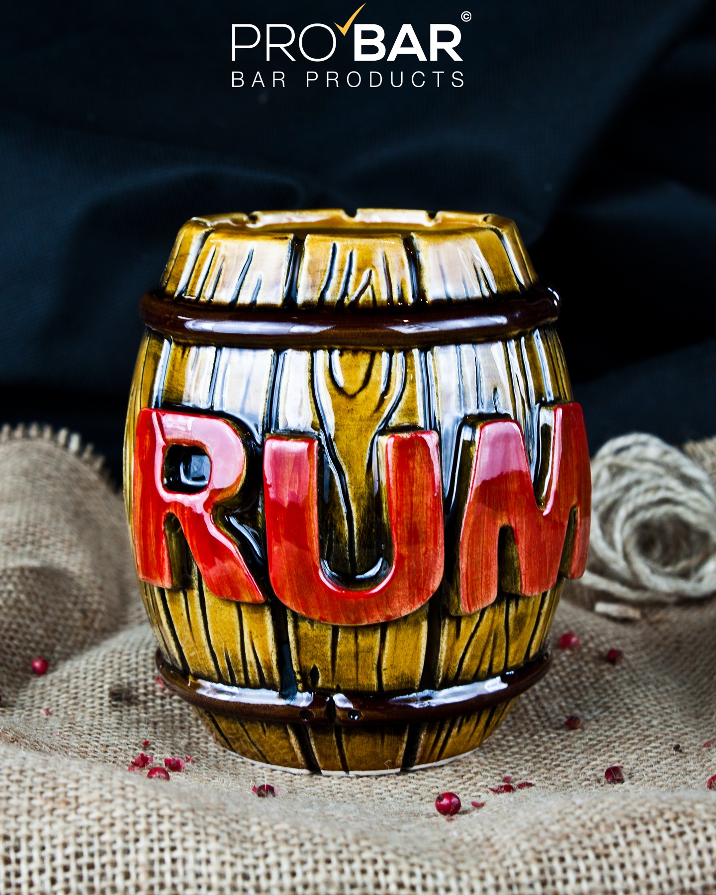 Tiki Mug Botte di Rum in ceramica
