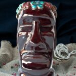 Tiki Mug Moai Flowers