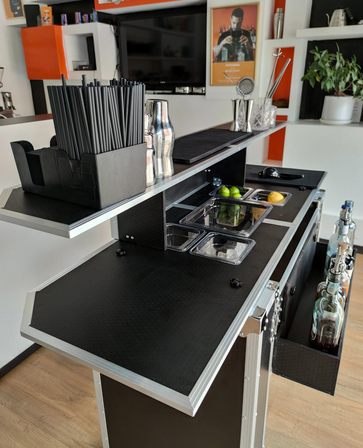 Bancone Bar Portatile Trolley PRO