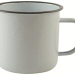 Tazza Vintage Enamel Bianca