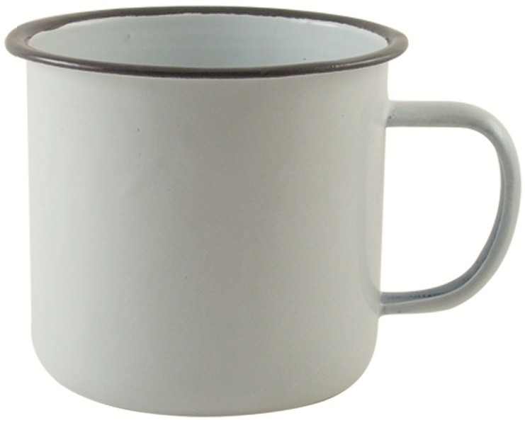 Tazza Vintage Enamel Bianca
