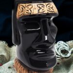 Tiki Mug Moai Black