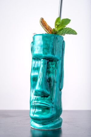 Tiki Tumbler Moai Turchese