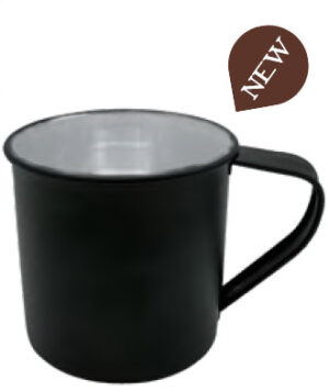 Tazza Vintage Enamel Nera