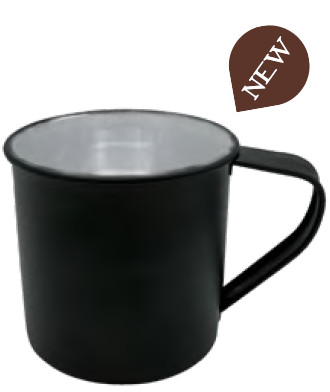 Tazza Vintage Enamel Nera