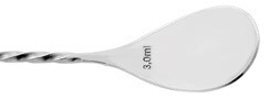 Bar Spoon Fork Nettuno 45 cm Nero