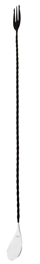 Bar Spoon Fork Nettuno 45 cm Nero