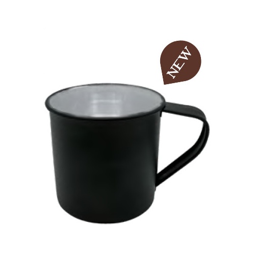 Tazza Vintage Enamel Nera 45cl