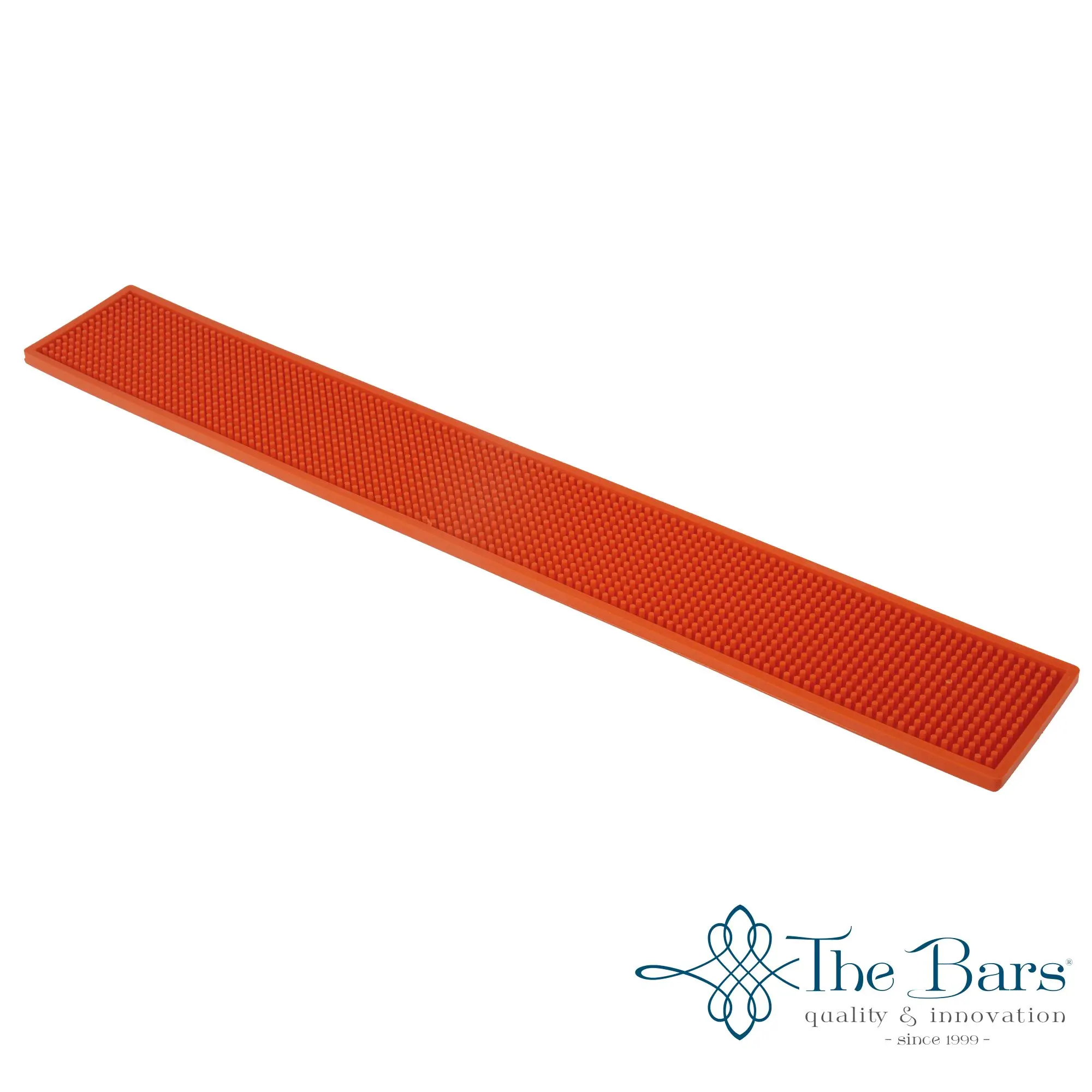 Bar Mat 70x10 cm arancione, tappetino in gomma a rilievo per il bancone