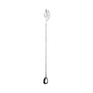 Bar spoon ascia The Bars da 45 cm con gambo spiralato e coppa a goccia