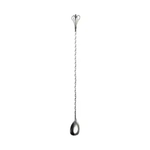 Bar spoon corona The Bars da 45 cm con gambo spiralato e coppa a goccia