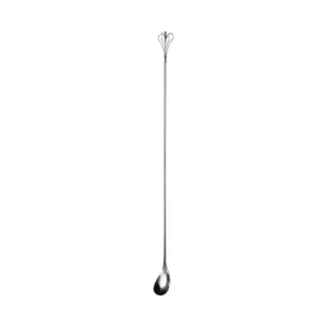 Bar spoon swizzle The Bars da 45 cm con corona a quattro archi e gambo liscio