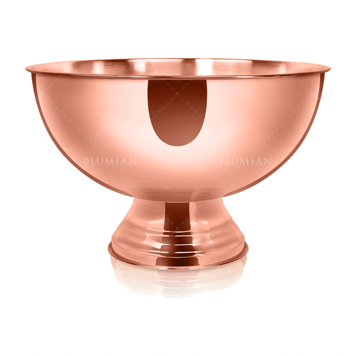 Secchiello champagne Erema Lumian da 8 litri in acciaio placcato rame