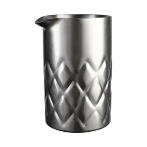 Mixing tin vintage The Bars a doppia parete, taglio a rombi e beccuccio