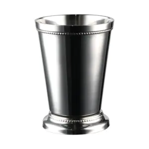 Julep cup decò The Bars da 45 cl in acciaio lucido con bordature a perline