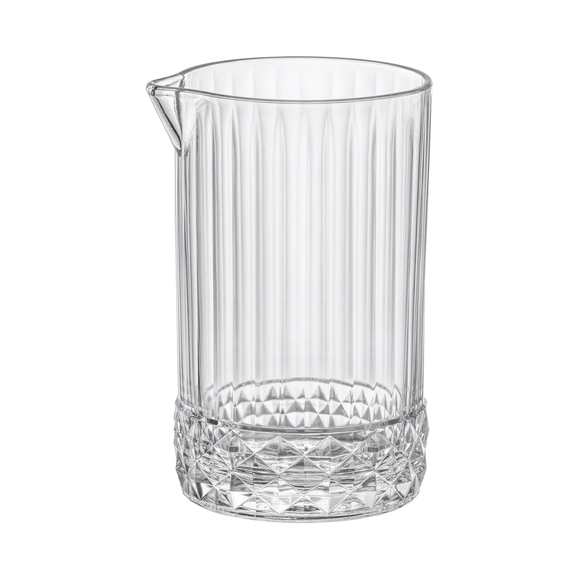 mixing glass america: bicchiere da stirring Bormioli Rocco America 20s da 79 cl con coste verticali, base a diamante e beccuccio