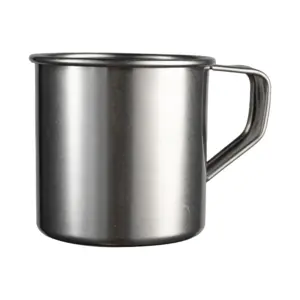 Tazza vintage acciaio The Bars da 45 cl, finitura satinata opaca, confezione da 3