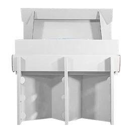 Workstation Easy bianca in cartone