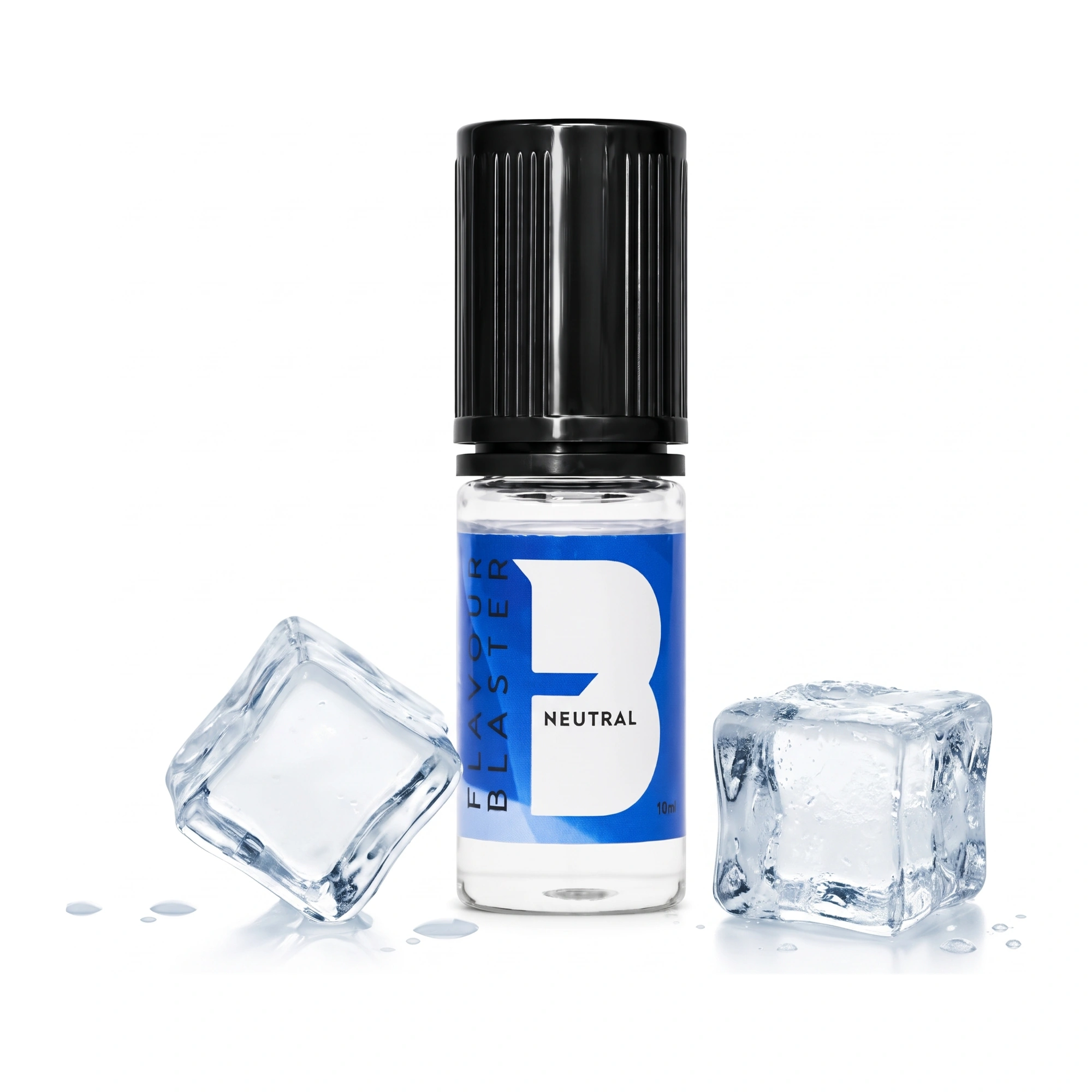 Aroma Flavour Blaster neutro 10 ml, con due cubetti di ghiaccio