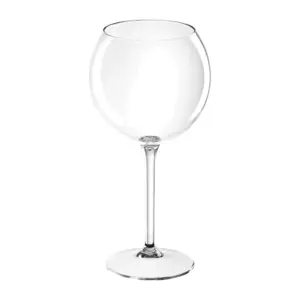 bicchieri ballon da 65 cl in Tritan trasparente con la coppa tonda e lo stelo lungo