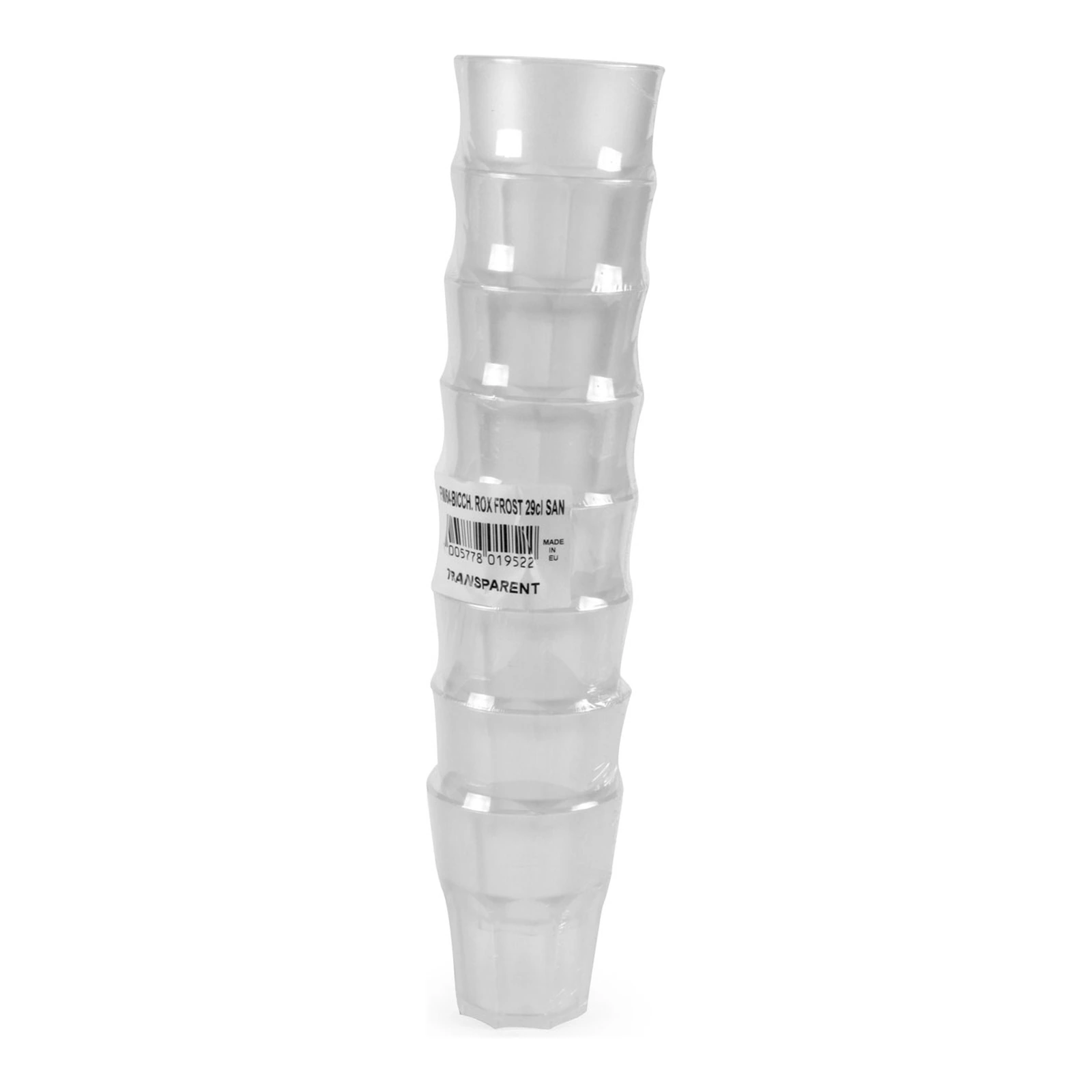 bicchieri plastica rigida Granity Frost 29 cl: confezione da 8 impilati