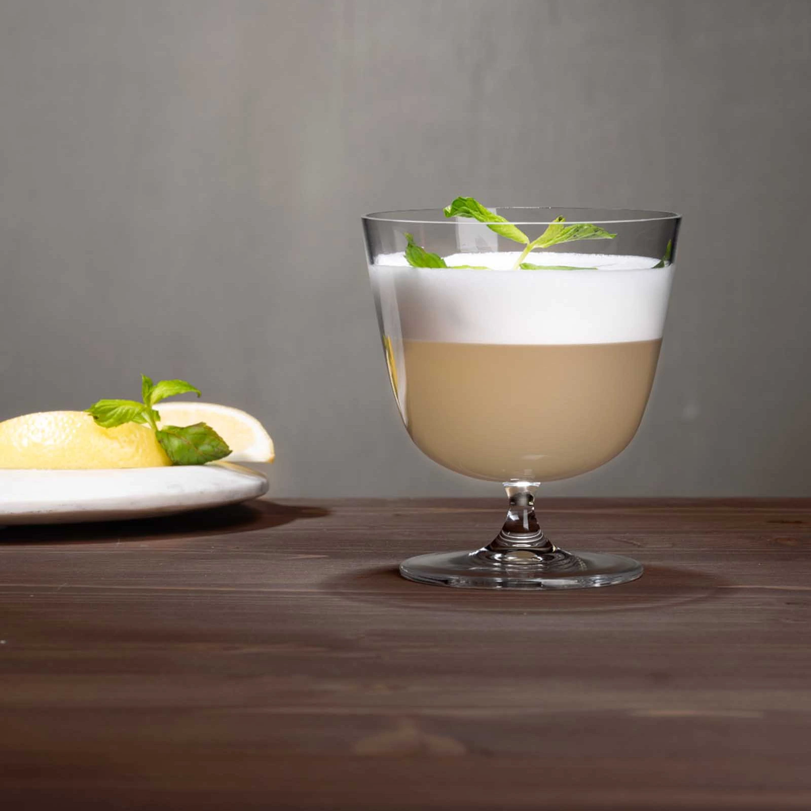 Bicchiere old fashioned: calice old fashioned Bargiani NUDE 32 cl in cristallino, con un sour