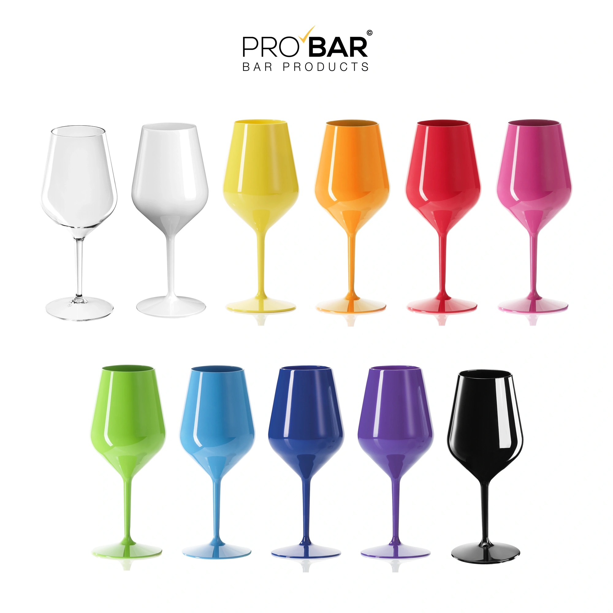 calici vino plastica Wine Cocktail da 47 cl in Tritan negli undici colori