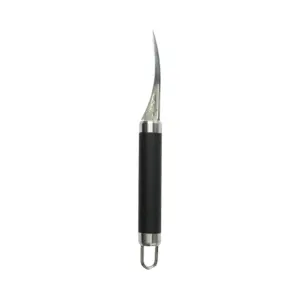 coltello intaglio da 19,5 cm in acciaio inox con manico in plastica, codice DT003