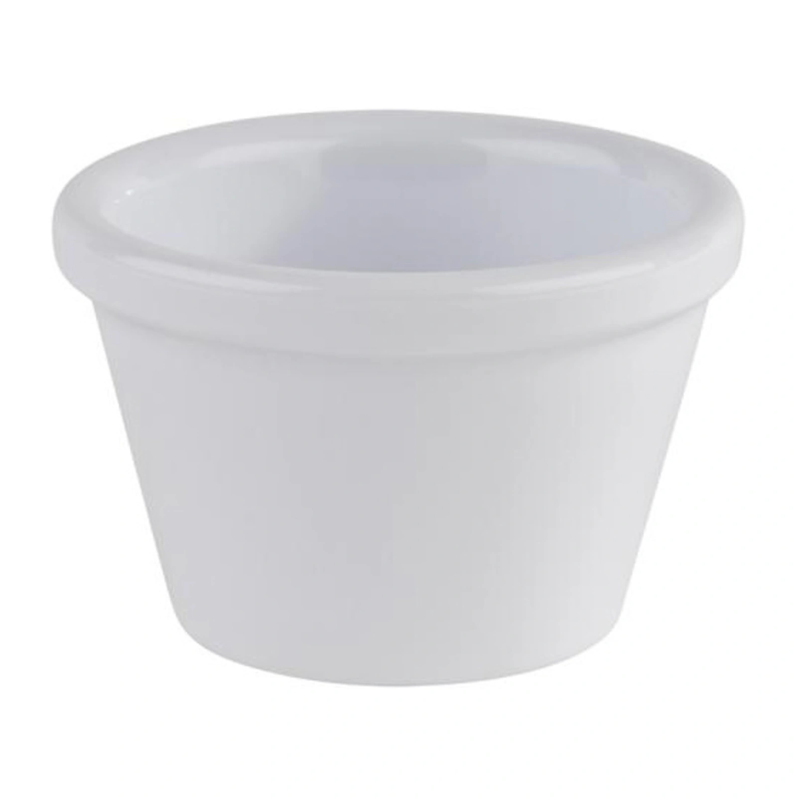 coppetta conica bianca: coppetta Friendly APS in PET riciclato, diametro 6 cm, altezza 4 cm, 5 cl