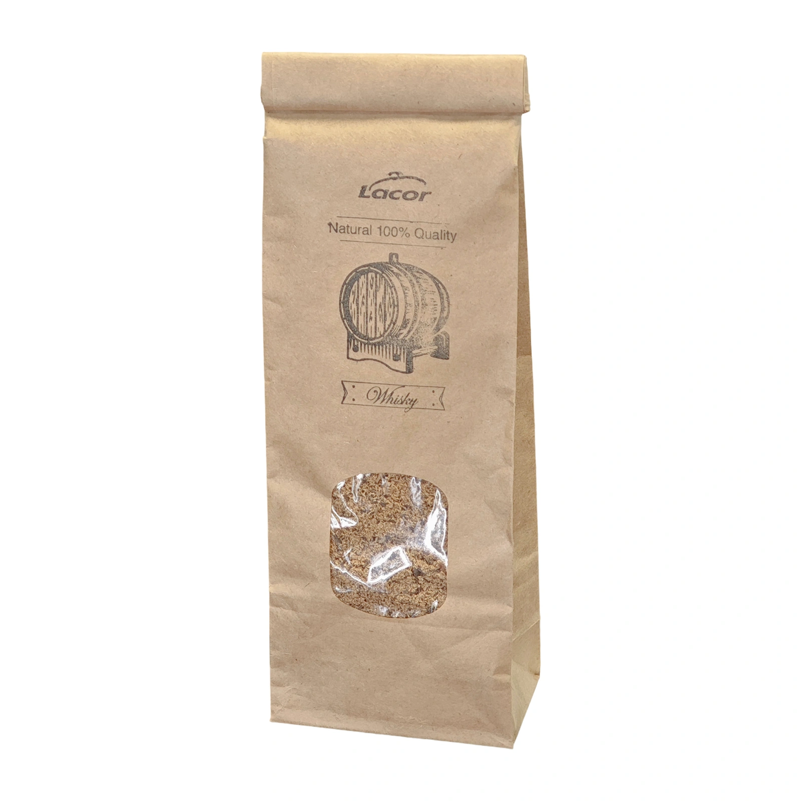 trucioli per affumicatore: segatura di legno Lacor Smokey al whisky nel sacchetto da 100 g
