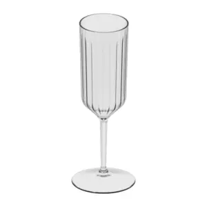 flute plastica Kaleido da 27 cl in Tritan trasparente con il calice a righe verticali