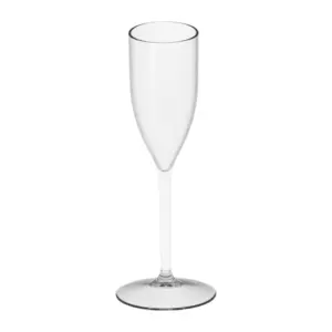 flute prosecco plastica Glam da 11 cl in Tritan trasparente con lo stelo lungo