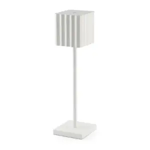 Lampada da tavolo senza fili: Cupcake Lampada da Tavolo LED Ricaricabile Bianca 36cm