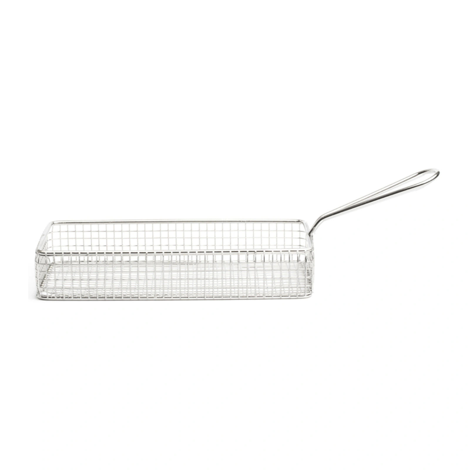cestino fritti rettangolare: Al Andalus di Comas in acciaio inox da 21 x 10 cm, alto 4 cm