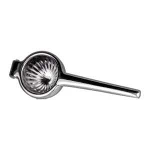 Spremi lime Platinum: pressa a mano Lumian in acciaio inox 18/10 con coppa a nervature e manico lungo